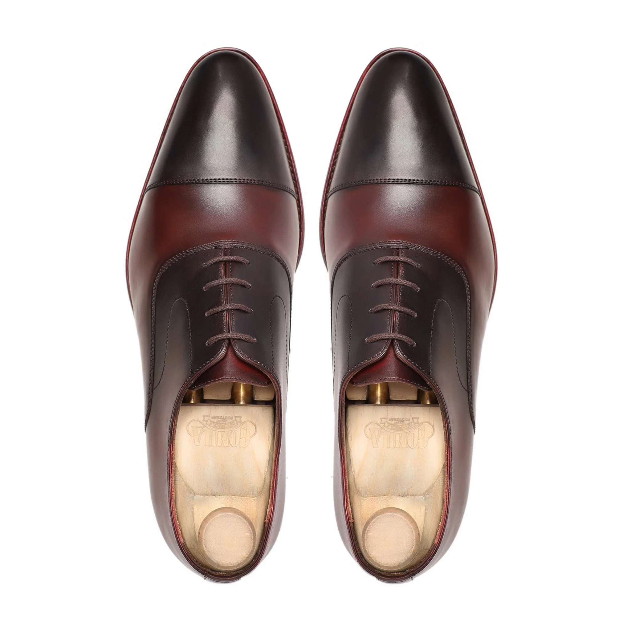 Cottbus - Men's Burnished Oxblood Calf Leather Oxford Shoe - Image 3