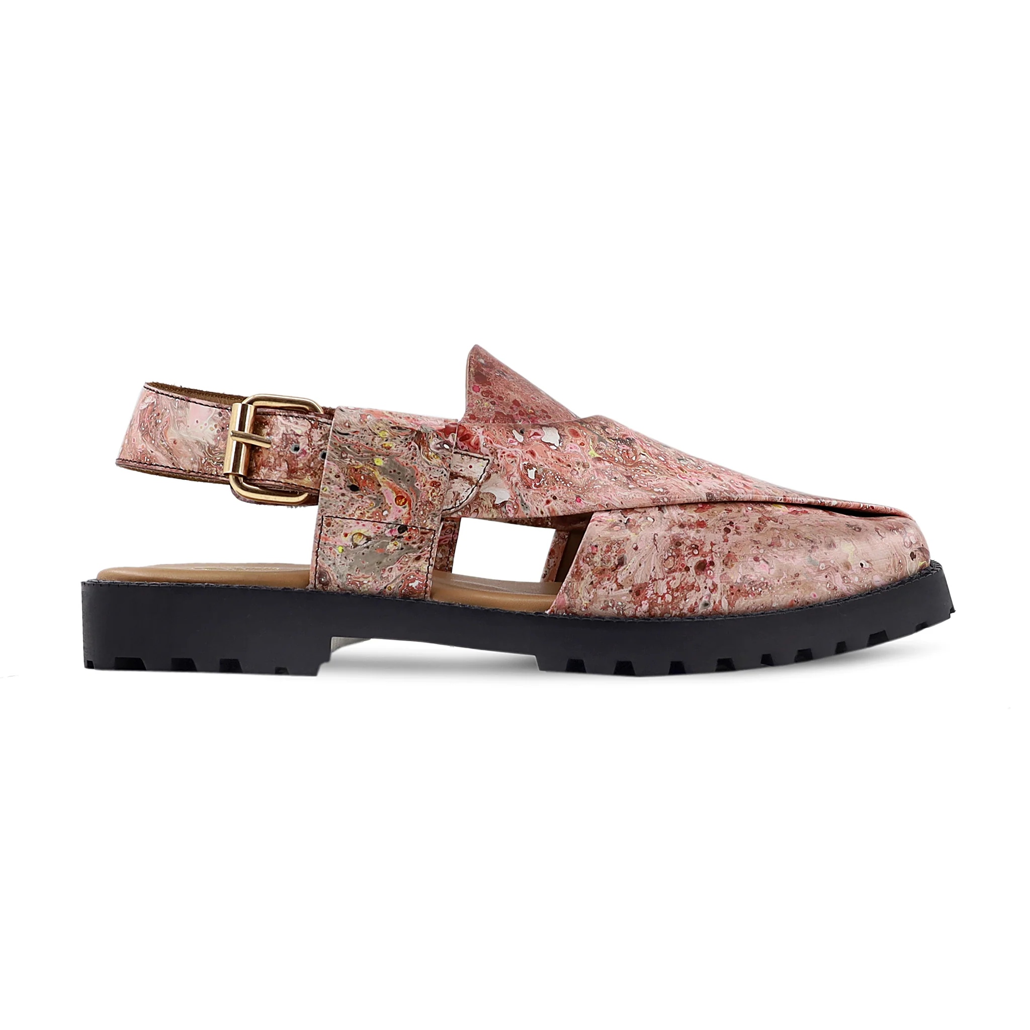 Wiggum - Men's Multi Color Calf Leather Sandal - Image 2