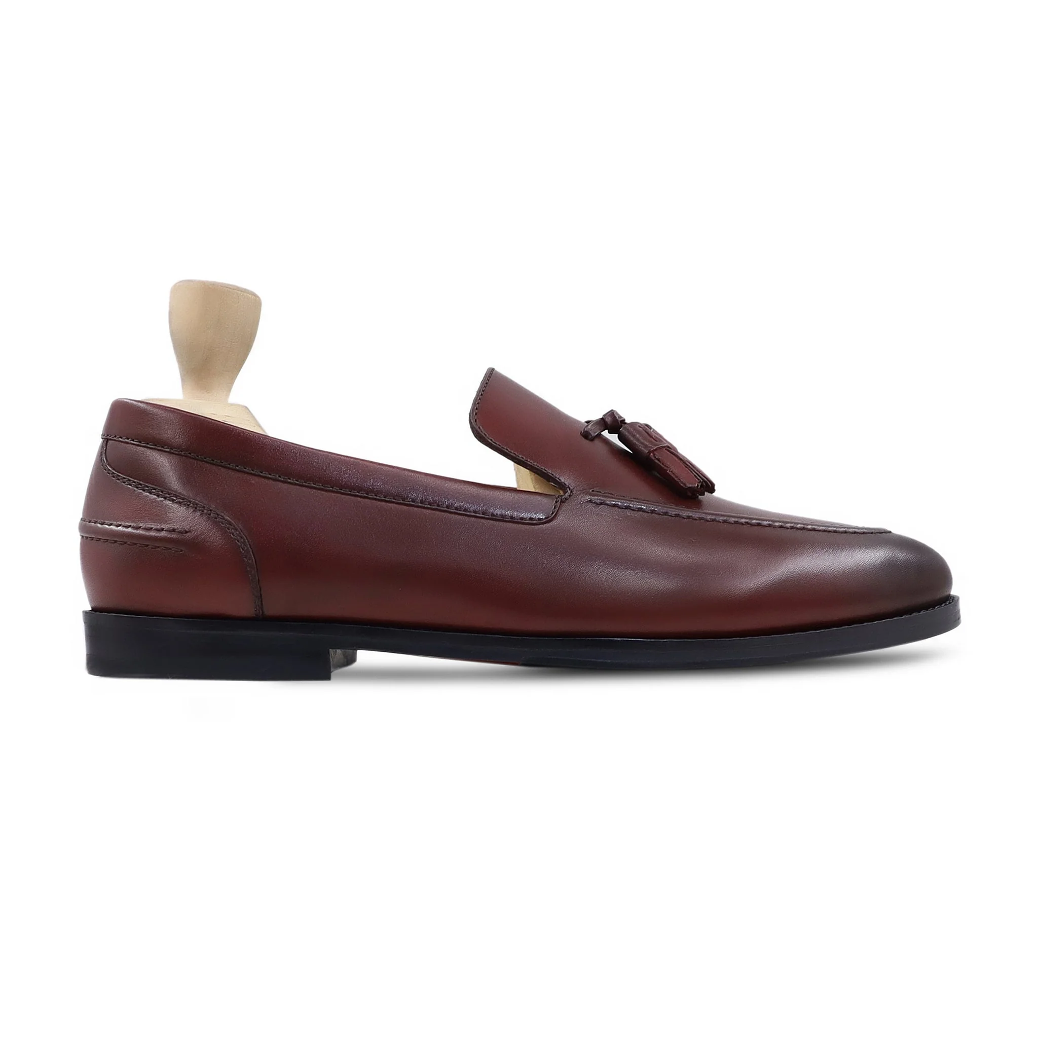 Winton - Men's Burnished Oxblood Calf Leather Loafer - Image 2