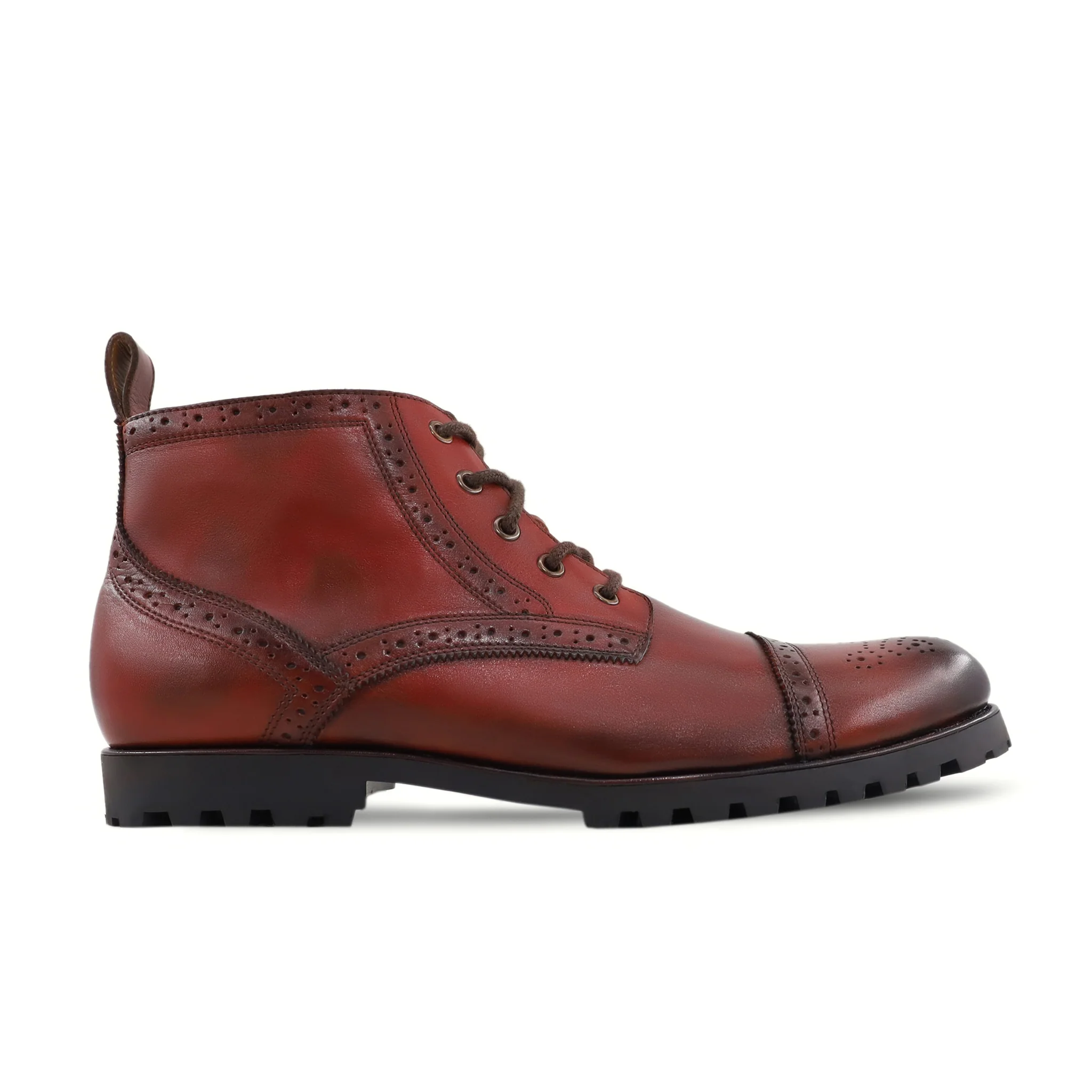 Yorrick -  Men's Burnished Oxblood Calf Leather Boot - Image 2