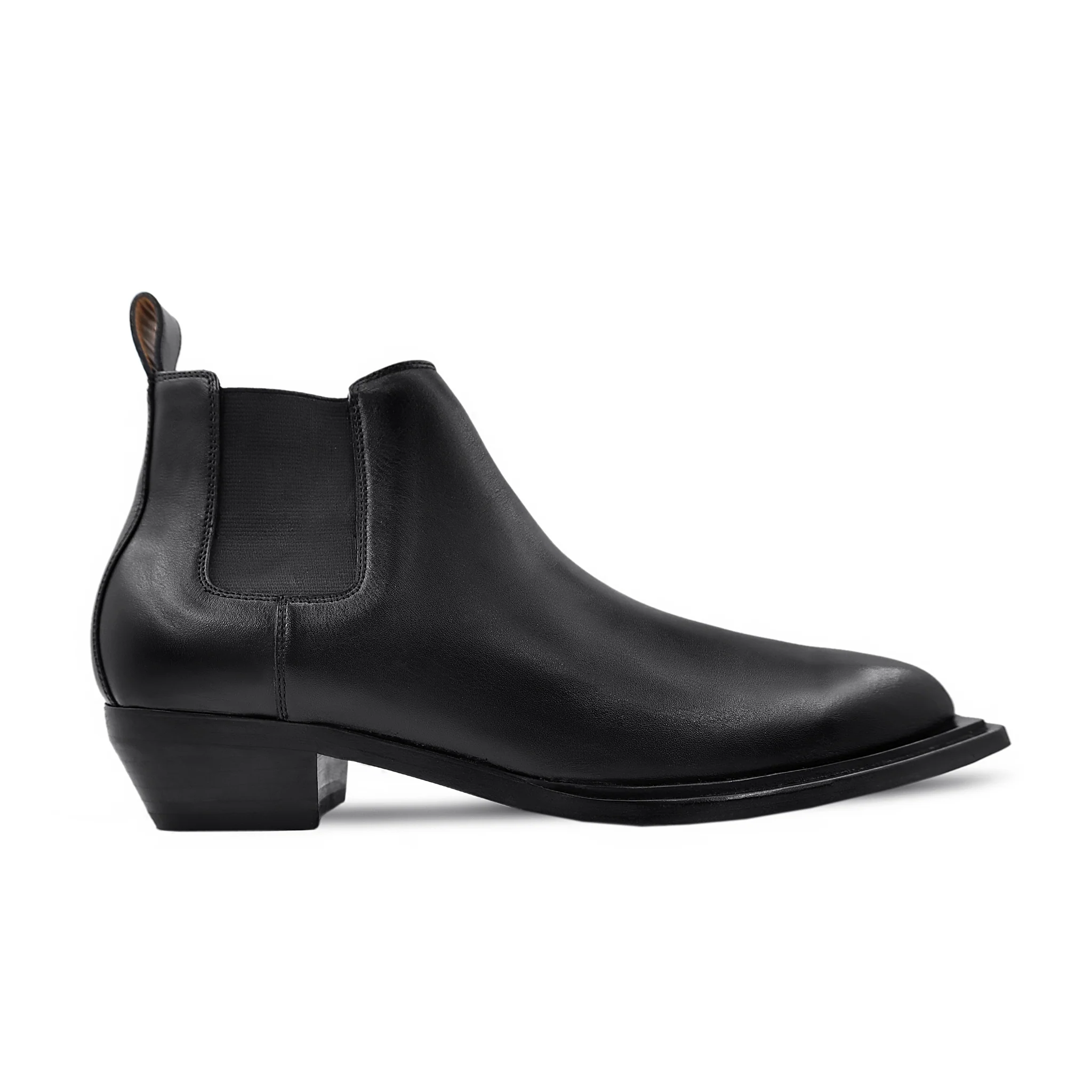Zane - Men's Black Calf Leather Chelsea Boot - Image 2