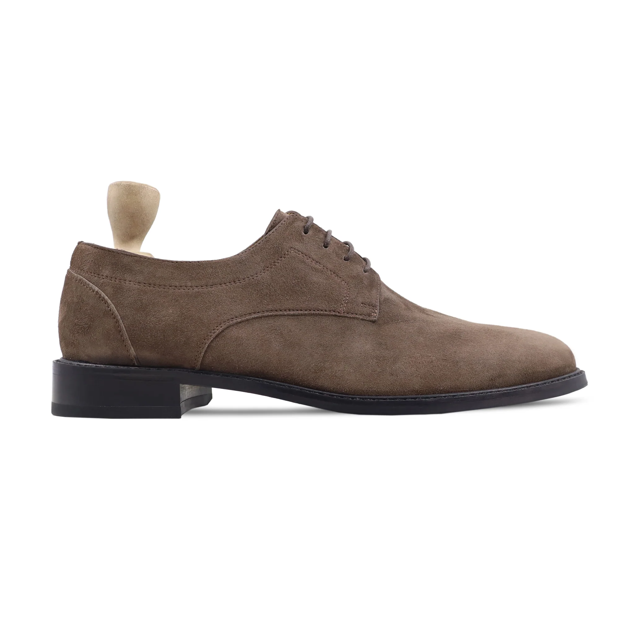 Zanthos - Men's Brown Kid Suede Derby Shoe - Image 2