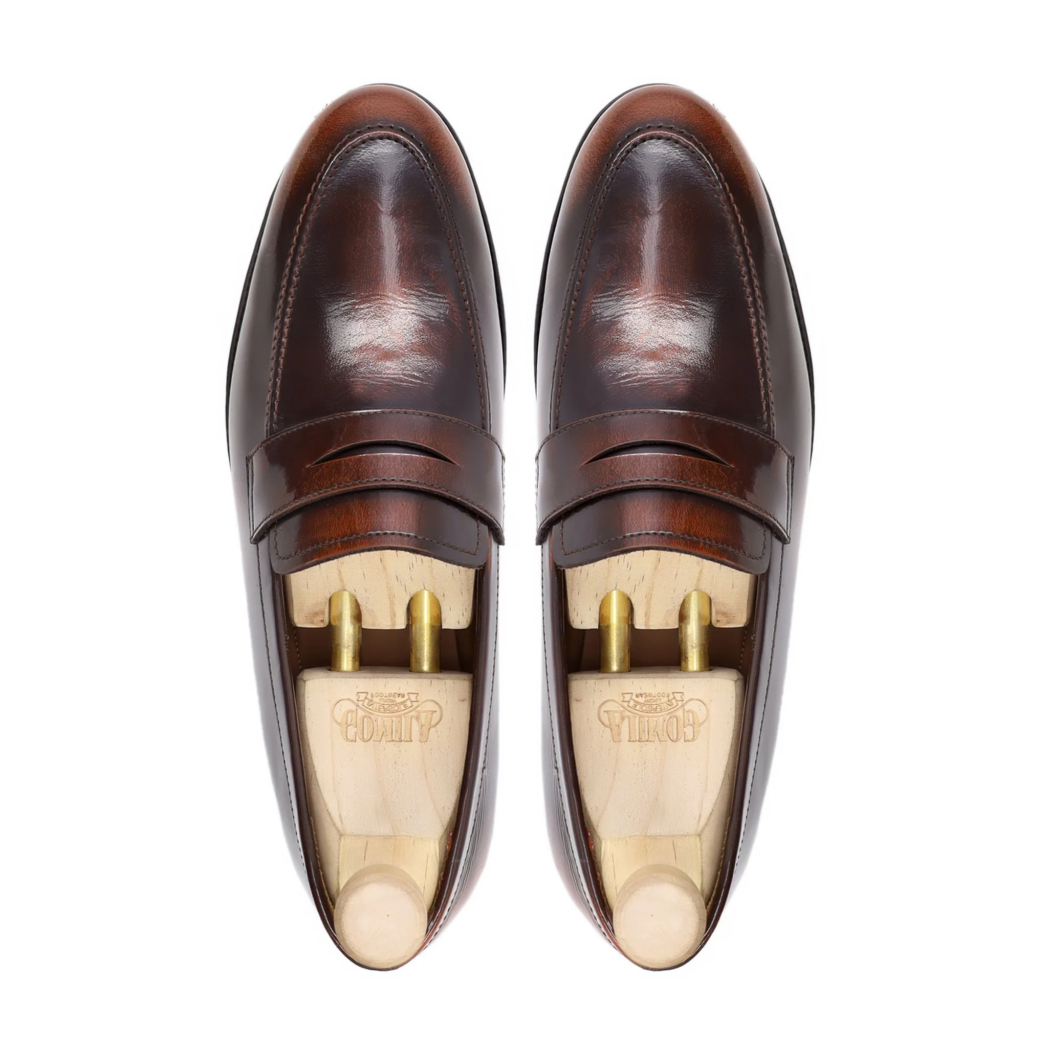 Zelezniki - Men's Burnished Box Leather Loafer - Image 3